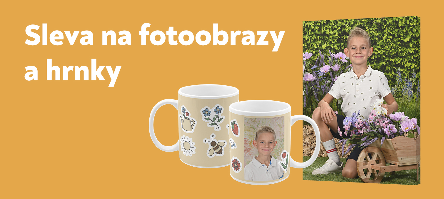 Sleva na fotoobrazy a hrnky