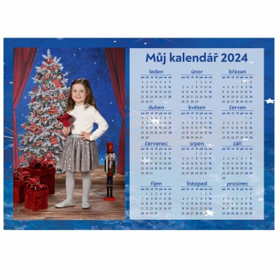 Kalendář s fotografií 2024 - Modrý