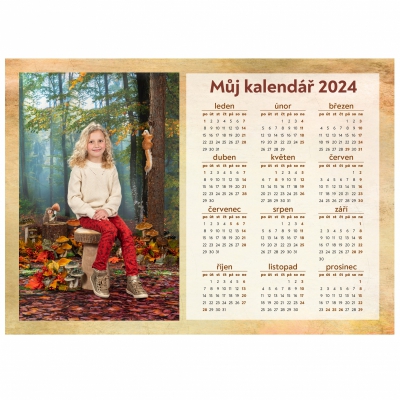 Kalendář s fotografií - Oranž II