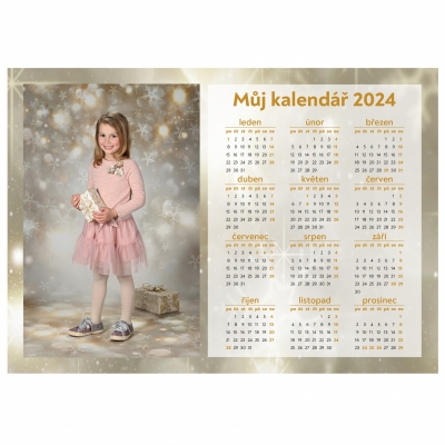 Kalendář s fotografií 2024 - Třpytivý