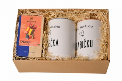 Dárkový balíček | Děkuji - Skvělá babička & Úžasný dědeček