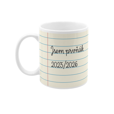 Hrnek klasický - Jsem prvňák 2025/2026