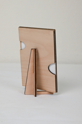 Přání vánoční dřevěné - Vločky II