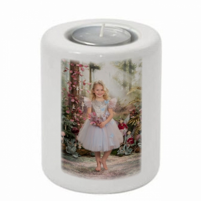 Keramický svícen s fotografií