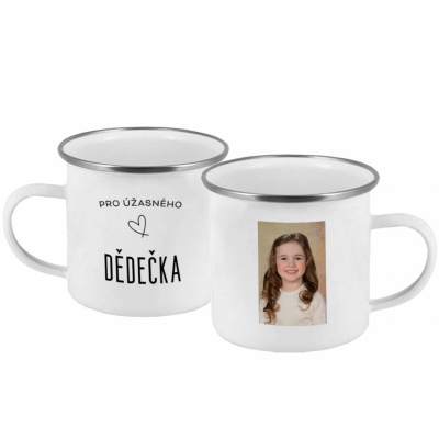 Hrnek smaltovaný - plecháček