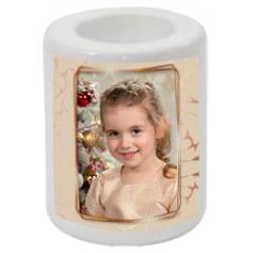 Keramický svícen s fotografií