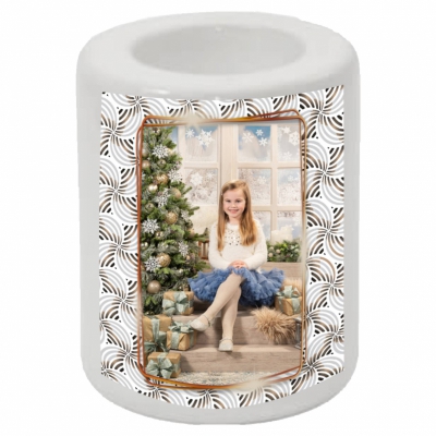 Keramický svícen s fotografií