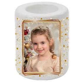 Keramický svícen s fotografií